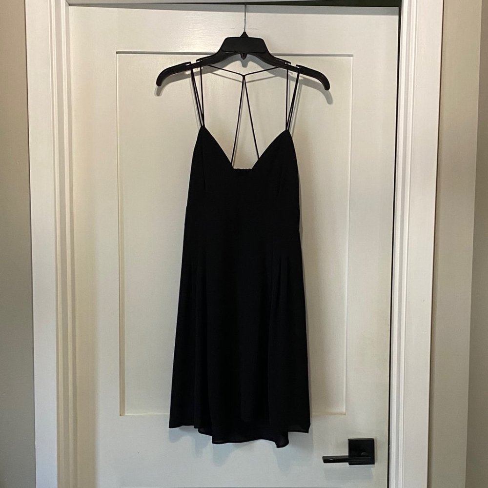 Express Mini Spaghetti Strap Cocktail Dress, Black 8
